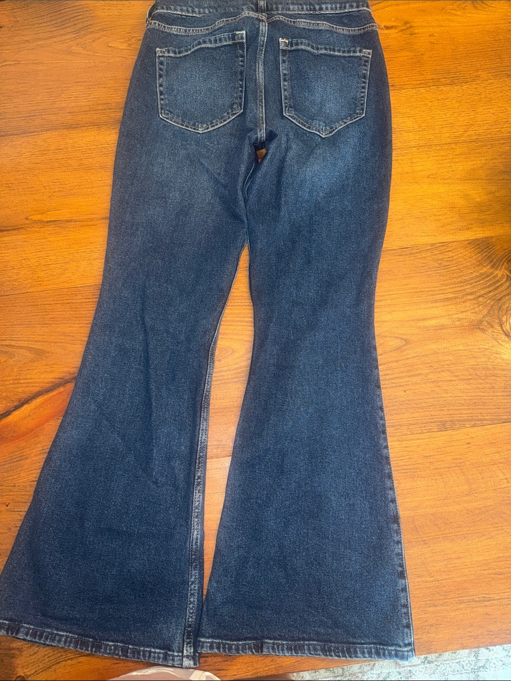 Hollister Dark Blue High-Rise Flare Jeans - Women's - Picture 3 of 10